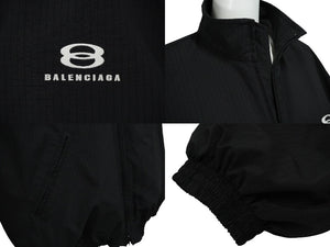 極美品 BALENCIAGA バレンシアガ ブルゾン UNITY SPORTS ICON COCOON KICK サイズ2 773048TKO311000 ブラック 中古 60895