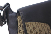 Load image into Gallery viewer, Christian Dior クリスチャンディオール ショルダーバッグ トロッター柄 キャンバス レザー ブラウン ベージュ 美品 中古 60933