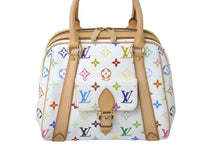 Load image into Gallery viewer, LOUIS VUITTON ルイヴィトン 村上隆 ハンドバッグ プリシラ M40096 モノグラムマルチ ホワイト 中古 60936