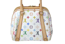 Load image into Gallery viewer, LOUIS VUITTON ルイヴィトン 村上隆 ハンドバッグ プリシラ M40096 モノグラムマルチ ホワイト 中古 60936