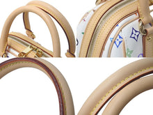 Load image into Gallery viewer, LOUIS VUITTON ルイヴィトン 村上隆 ハンドバッグ プリシラ M40096 モノグラムマルチ ホワイト 中古 60936