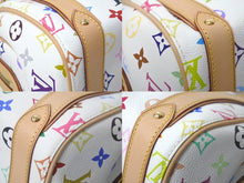 Load image into Gallery viewer, LOUIS VUITTON ルイヴィトン 村上隆 ハンドバッグ プリシラ M40096 モノグラムマルチ ホワイト 中古 60936