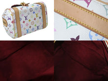 Load image into Gallery viewer, LOUIS VUITTON ルイヴィトン 村上隆 ハンドバッグ プリシラ M40096 モノグラムマルチ ホワイト 中古 60936