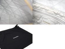 Load image into Gallery viewer, CHANEL シャネル ハンドバッグ CHANEL 22 ハンドバッグ グレー系 シャイニー カーフスキン ゴールド金具 美品 中古 60942