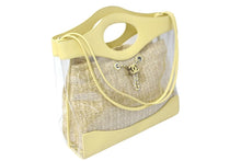 Load image into Gallery viewer, 極美品 CHANEL シャネル 2WAYショルダーバッグ ココマーク ラムスキン ビニール 27番台 イエロー シルバー金具 中古 60944
