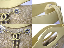 Load image into Gallery viewer, 極美品 CHANEL シャネル 2WAYショルダーバッグ ココマーク ラムスキン ビニール 27番台 イエロー シルバー金具 中古 60944