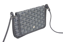 画像をギャラリービューアに読み込む, 極美品 GOYARD ゴヤール ショルダーバッグ プリュメ ポーチウォレット グレー PVC レザー シルバー金具 中古 60953