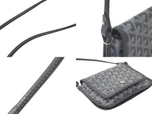 画像をギャラリービューアに読み込む, 極美品 GOYARD ゴヤール ショルダーバッグ プリュメ ポーチウォレット グレー PVC レザー シルバー金具 中古 60953