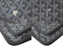 画像をギャラリービューアに読み込む, 極美品 GOYARD ゴヤール ショルダーバッグ プリュメ ポーチウォレット グレー PVC レザー シルバー金具 中古 60953