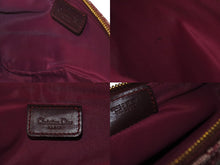 Load image into Gallery viewer, Christian Dior クリスチャンディオール ショルダーバッグ サドルバッグ トロッター コットンキャンバス ボルドー 良品 中古 60954