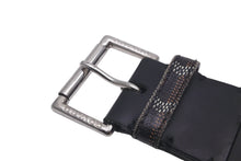Load image into Gallery viewer, GOYARD ゴヤール ベルト フロリダ クラムシーカウハイド ゴヤールディンキャンバス ブラック サイズ100 良品 中古 60956