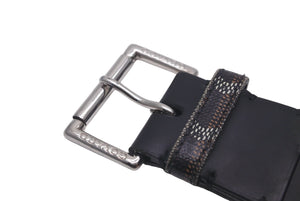 GOYARD ゴヤール ベルト フロリダ クラムシーカウハイド ゴヤールディンキャンバス ブラック サイズ100 良品 中古 60956