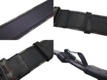 Load image into Gallery viewer, GOYARD ゴヤール ベルト フロリダ クラムシーカウハイド ゴヤールディンキャンバス ブラック サイズ100 良品 中古 60956