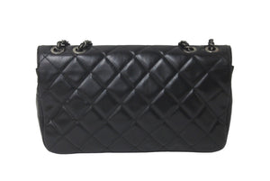 CHANEL シャネル ショルダーバッグ ココマーク マトラッセ カーフスキン 22番台 2016年 ブラック シルバー金具 美品 中古 60961