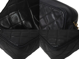 CHANEL シャネル ショルダーバッグ ココマーク フリンジ ダイヤモンドステッチ タッセルチャーム ラムスキン 3番台 美品 中古 60964
