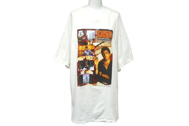 SCARFACE スカーフェイス Universal Studios 半袖Ｔシャツ ホワイト コットン サイズXL 716068540081 良品 中古 60965
