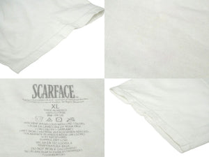 SCARFACE スカーフェイス Universal Studios 半袖Ｔシャツ ホワイト コットン サイズXL 716068540081 良品 中古 60965