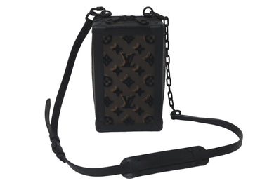 LOUIS VUITTON ルイヴィトン ショルダーバッグ タフタージュ ヴァーティカル ソフトトランク ブラウン 美品 中古 M45044 60971