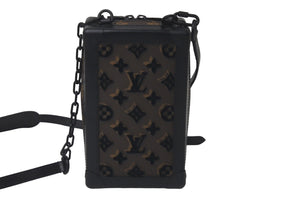 LOUIS VUITTON ルイヴィトン ショルダーバッグ タフタージュ ヴァーティカル ソフトトランク ブラウン 美品 中古 M45044 60971