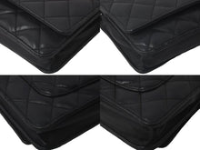 Load image into Gallery viewer, CHANEL シャネル ショルダーバッグ マトラッセ チェーンウォレット 14番台 ラムスキン ブラック シルバー金具 良品 中古 60976