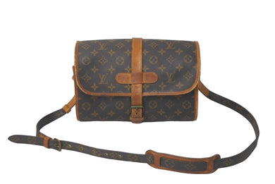 LOUIS VUITTON ルイヴィトン ショルダーバッグ マルヌ ブラウン PVCレザー M51369 ゴールド金具 良品 中古 60987