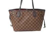 Load image into Gallery viewer, 極美品 LOUIS VUITTON ルイ ヴィトン トートバッグ 新型 ネヴァーフルPM N41359 ダミエエベヌキャンバス ブラウン 中古 60989