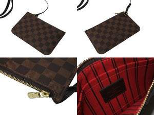 極美品 LOUIS VUITTON ルイ ヴィトン トートバッグ 新型 ネヴァーフルPM N41359 ダミエエベヌキャンバス ブラウン 中古 60989