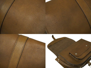 TOM FORD トムフォード ショルダーバッグ レザー ブラウン シルバー金具 イタリア製 H0317Q-023-AQ 美品 中古 60991