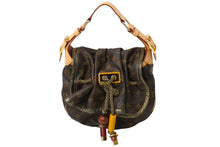 画像をギャラリービューアに読み込む, 極美品 LOUIS VUITTON ルイヴィトン カラハリPM ハンドバッグ M97016 ブラウン ゴールド金具 中古 60996