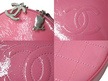 Load image into Gallery viewer, CHANEL シャネル ハンドバッグ ココマーク ラウンドチェーンショルダーバッグ パテント26番台 ピンク シルバー金具 美品 中古 61000