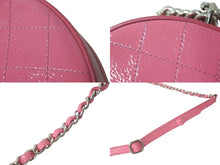 Load image into Gallery viewer, CHANEL シャネル ハンドバッグ ココマーク ラウンドチェーンショルダーバッグ パテント26番台 ピンク シルバー金具 美品 中古 61000