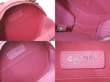 Load image into Gallery viewer, CHANEL シャネル ハンドバッグ ココマーク ラウンドチェーンショルダーバッグ パテント26番台 ピンク シルバー金具 美品 中古 61000