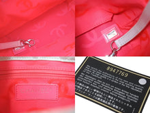 Load image into Gallery viewer, CHANEL シャネル カンボンライン スモール トートバッグ 8番台 レザー ホワイト ブラック ピンク ココマーク 鞄 良品 中古 61003