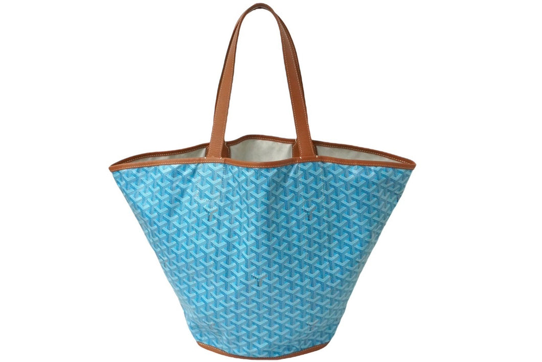 新品未使用 GOYARD ゴヤール リバーシブルトートバッグ べラーラ BELHARMMLTY11CL03P 限定カラー ターコイズブルー 中古 61008