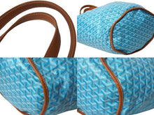 Load image into Gallery viewer, 新品未使用 GOYARD ゴヤール リバーシブルトートバッグ べラーラ BELHARMMLTY11CL03P 限定カラー ターコイズブルー 中古 61008