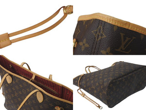 LOUIS VUITTON ルイヴィトン トートバッグ ネヴァーフルMM モノグラムキャンバス M41177 ブラウン ゴールド金具 美品 中古 61012