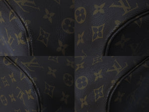 LOUIS VUITTON ルイヴィトン トートバッグ ネヴァーフルMM モノグラムキャンバス M41177 ブラウン ゴールド金具 美品 中古 61012