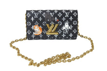 Load image into Gallery viewer, 極美品 LOUIS VUITTON ルイヴィトン キャットグラム チェーンウォレットバッグ M63888 イニシャル入り ブラック 中古 61031
