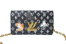 Load image into Gallery viewer, 極美品 LOUIS VUITTON ルイヴィトン キャットグラム チェーンウォレットバッグ M63888 イニシャル入り ブラック 中古 61031