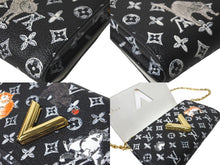Load image into Gallery viewer, 極美品 LOUIS VUITTON ルイヴィトン キャットグラム チェーンウォレットバッグ M63888 イニシャル入り ブラック 中古 61031