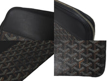 Load image into Gallery viewer, GOYARD ゴヤール 長財布 オペラ オーガナイザー トラベルケース ヘリンボーン ブラック シルバー金具 良品 中古 61035