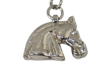 Load image into Gallery viewer, HERMES エルメス キーホルダー キーチャーム 馬 ホースヘッド ヴィンテージ シルバー金具 美品 中古 61039