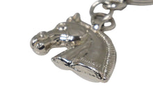 Load image into Gallery viewer, HERMES エルメス キーホルダー キーチャーム 馬 ホースヘッド ヴィンテージ シルバー金具 美品 中古 61039