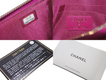 Load image into Gallery viewer, CHANEL シャネル ボーイシャネル フラグメントケース 28番台 キャビアスキン 長財布 パープル ココマーク 美品 中古 61041