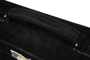 Jean Paul GAULTIER ジャンポール ゴルチェ ハンドバッグ スウェード メタルデザイン 290288-81 シルバー金具 良品 中古 61050 
