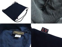 Load image into Gallery viewer, 極美品 LOUIS VUITTON ルイヴィトン ダミエ ジムセット タオル ナップサック リストバンド ネイビー M78544 中古 61054