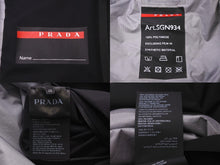 画像をギャラリービューアに読み込む, PRADA SPORTS プラダスポーツ ブルゾン ルナロッサ ナイロンジャケット SGN934 サイズ48 ブラック 美品 中古 61055