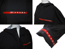 画像をギャラリービューアに読み込む, PRADA SPORTS プラダスポーツ ブルゾン ルナロッサ ナイロンジャケット SGN934 サイズ48 ブラック 美品 中古 61055