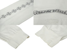 Load image into Gallery viewer, CHROME HEARTS クロムハーツ 長袖Ｔシャツ CHクロス プリント ホワイト サイズL コットン 2212-304-0153 良品 中古 61058