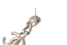 Load image into Gallery viewer, CHANEL シャネル ピアス ココマーク C23 C チェーン ラインストーン ラメ ゴールド メタル 美品 中古 61061